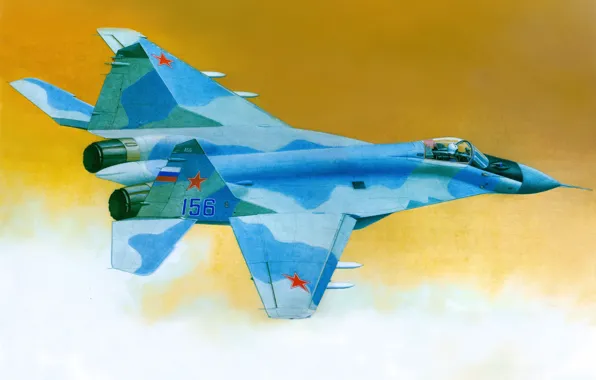 Picture Flight, Fighter, Russia, Art, The Russian air force, MiG-29M, Russian multifunctional fighter