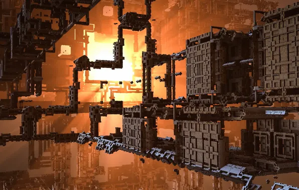 Abstraction, color, form, Capacitor banks