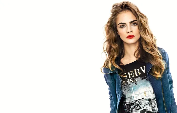 Picture girl, long hair, model, makeup, cara delevingne