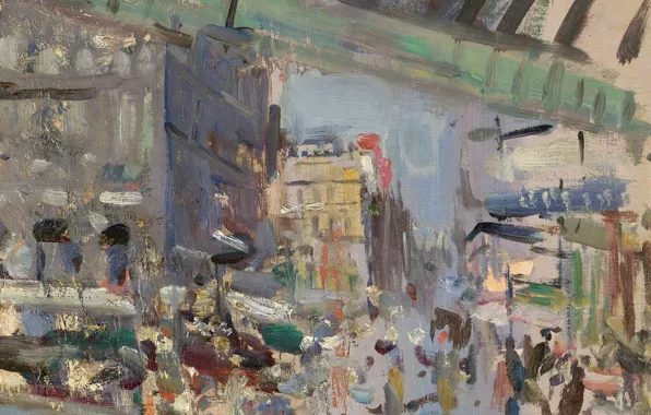 Picture picture, the urban landscape, Konstantin Korovin, The Gare Saint-Lazare