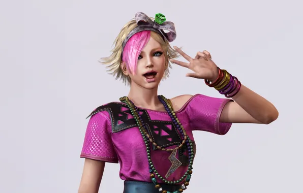 Look, girl, emo, gesture, Lollipop Chainsaw