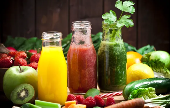 Juice, fruit, vegetables, fruit, vegetable