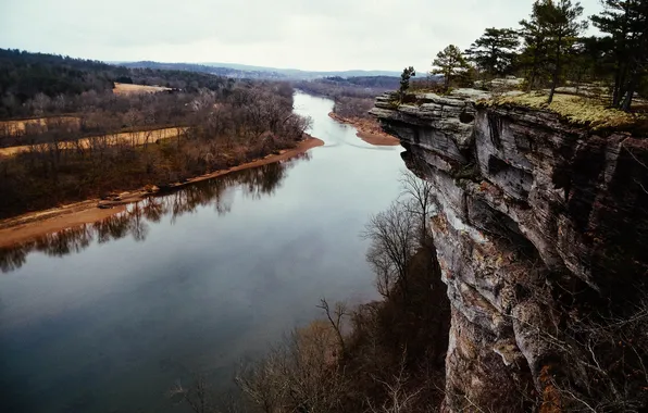Picture rock, river, Arkansas