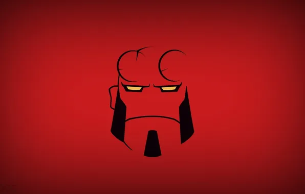 Minimalism, blo0p, Hellboy, Hellboy