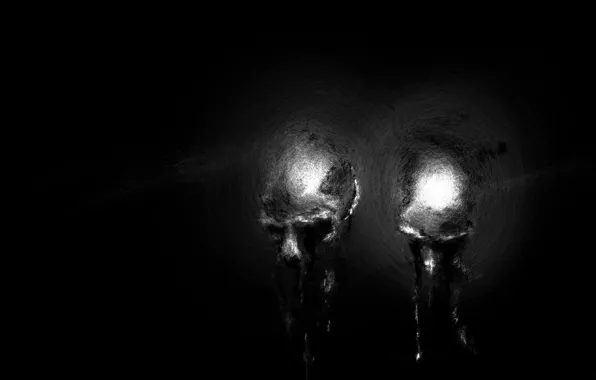 Picture dark, skull, horor