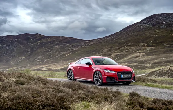 Picture red, Audi, RS, TT, 2019