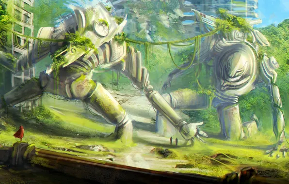 The city, people, art, the ruins, ruins