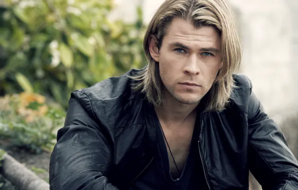 Picture jacket, actor, black, male, actor, Chris Hemsworth, Chris Hemsworth