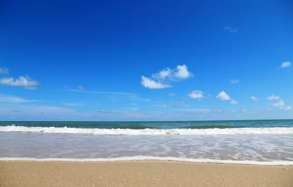 Sand, sea, wave, beach, summer, summer, beach, sea