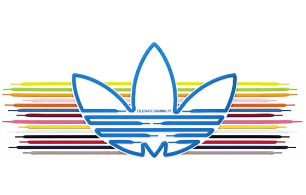 Picture Adidas, adidas, laces, celebrate originaly, symbol of Adidas, celebrate original