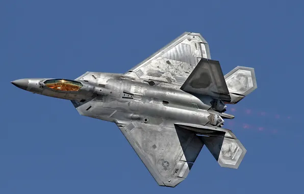 The sky, weapons, F-22 Raptor