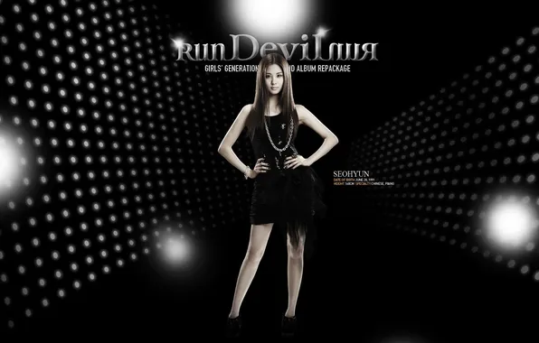 Picture K-Pop, Girls' Generation, Run Devil Run, Wallpaper, Seohyun