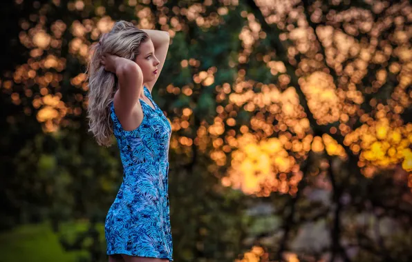 Picture sponge, legs, profile, dress, Katka