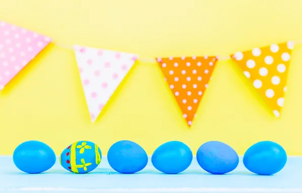 Eggs, Easter, Holiday, flags