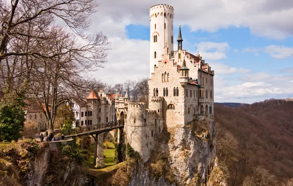Castle, Germany, the middle ages, Lichtenstein