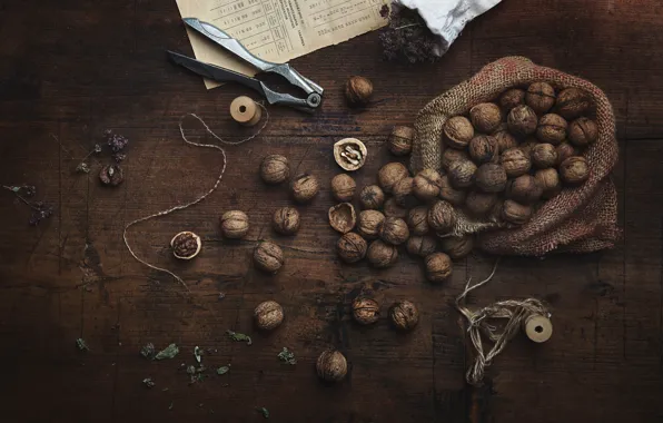 Board, nuts, placer, walnut