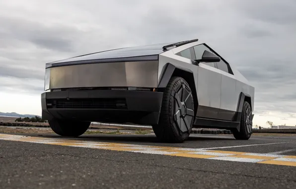 Tesla, front view, 2023, Tesla Cybertruck, Cybertruck