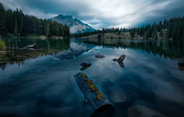 Picture landscape, mountains, nature, lake, Canada, forest, reserve, National Park