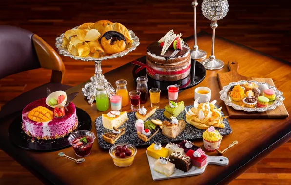 Picture sweets, cake, dessert, serving