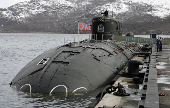 Picture Submarine, Navy, Submarine, Submarine, Submarine "Pskov", The project 945a "Condor"