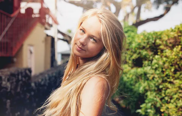 Summer, girl, portrait