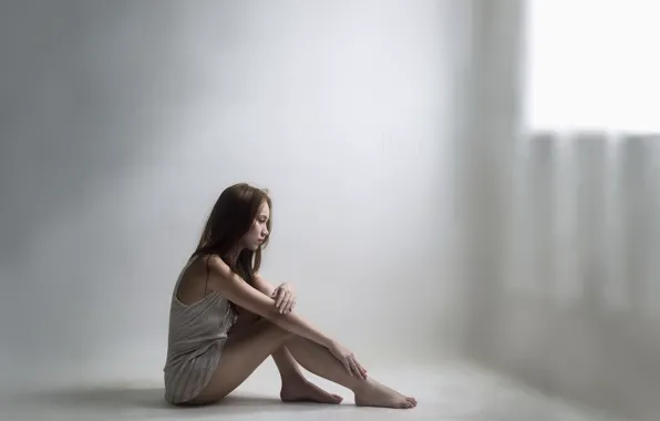 Picture girl, pose, background