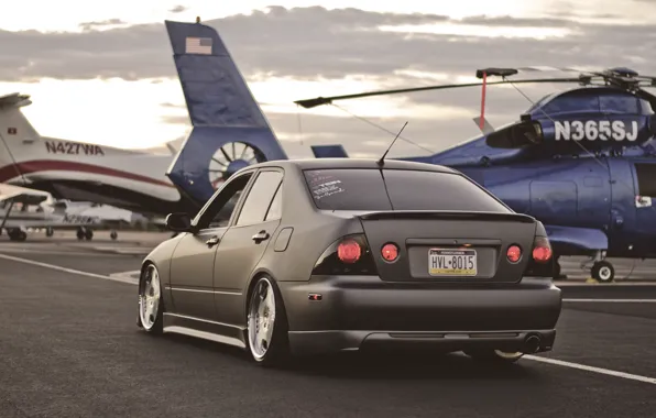 Picture helicopter, lexus, toyota, Lexus, Toyota, height, is300, Altezza