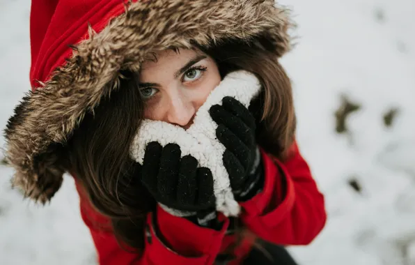 Eyes, girl, face, coat, Miriam