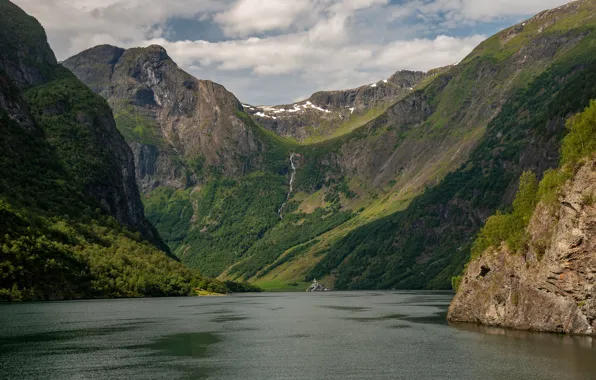 Nature, photo, Norway, Bay, Sognefjord, Norwaу