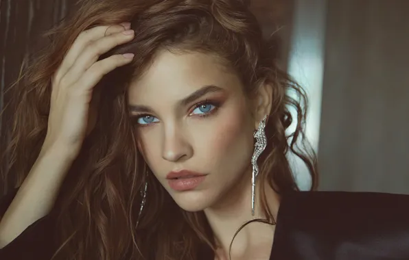 Look, girl, photo, model, hair, earrings, lips, beautiful