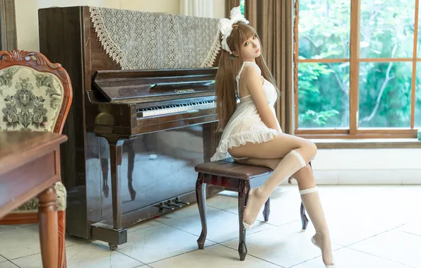 Model, women, women indoors, Chun Momo, asian cosplayer, babydolls