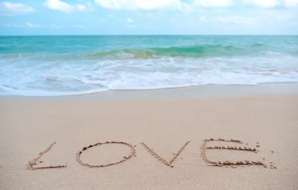 Sand, sea, wave, beach, summer, love, summer, love