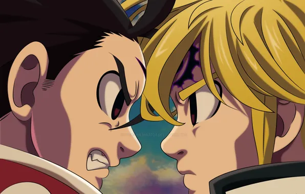 Meliodas & Zeldris (Nanatzu No Taizai)  Seven deadly sins anime, Anime, Seven  deadly sins