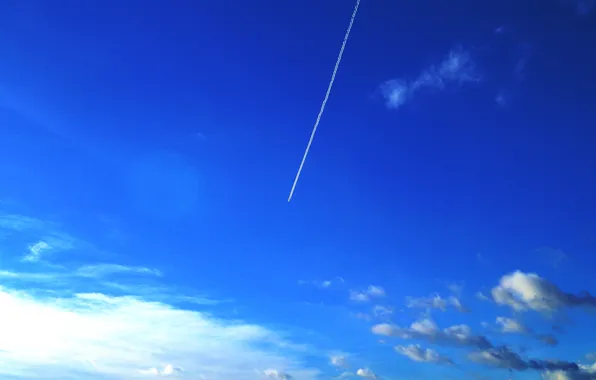 The sky, the plane, sky, blue, airoplan, Gatchina