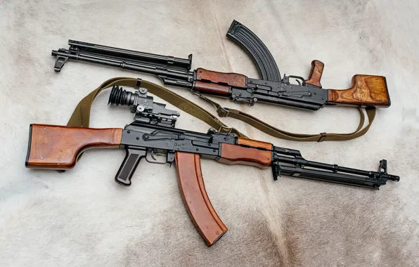 Picture The PKK, RPK-74, Two machine guns