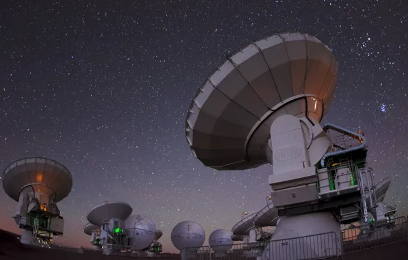 The sky, space, night, telescope