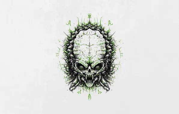 Minimalism, Style, Background, Face, Predator, Art, Predator, Style