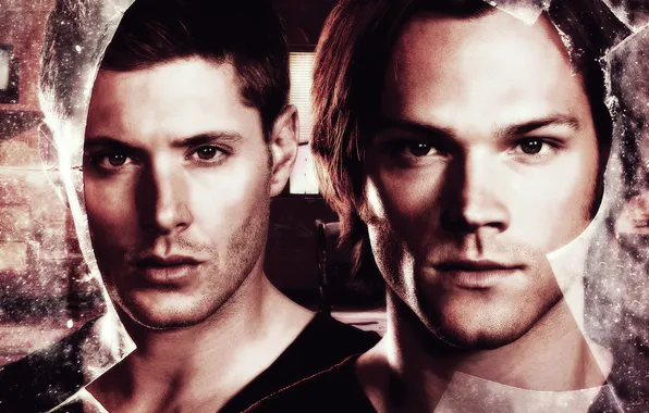 Picture look, glass, the series, Dean, Supernatural, Supernatural, The winchesters, Sam