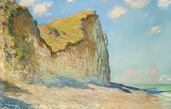 Landscape, picture, Claude Monet, Cliffs near Purvis