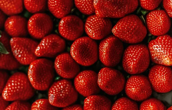 Light, berries, strawberry, red, a lot, bokeh, Victoria, juicy