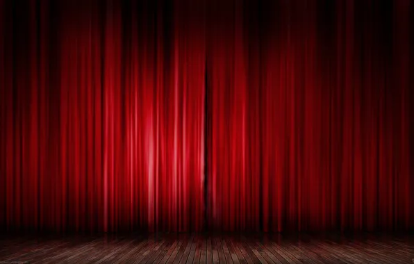 Red, scene, curtains, texture