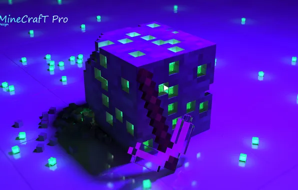 Minecraft, Minecraft, Minecraft emerald, Minecraft 4k wallpaper
