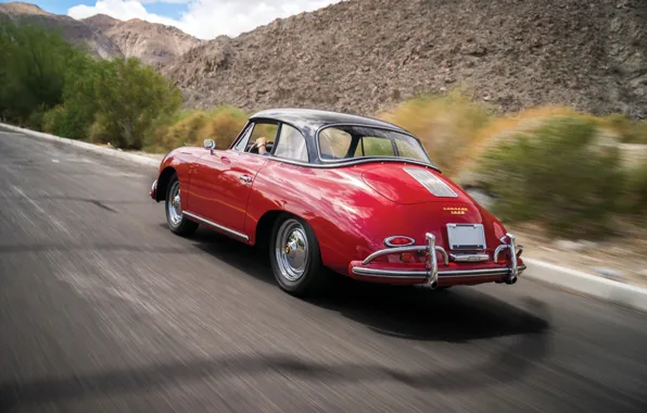 Picture Porsche, speed, 1959, 356, Porsche 356A 1600 Cabriolet
