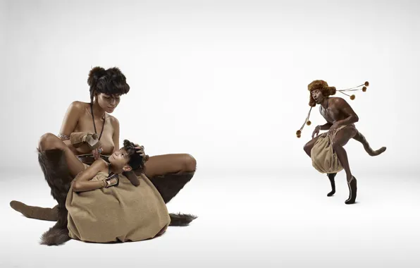Creative, people, humor, kangaroo, child, romain laurent, novel Lauren, jump