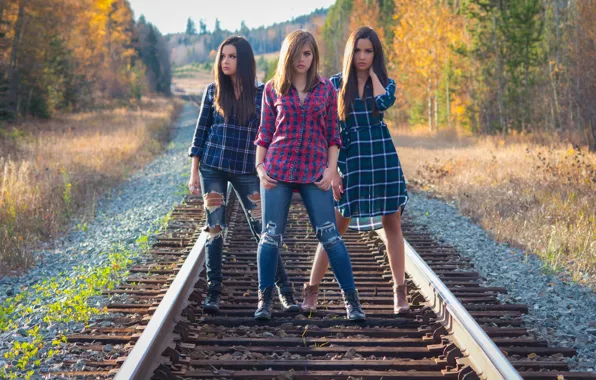 Rails, railroad, three, Shannon Baker, Shauna Baker, Emily Graceanna