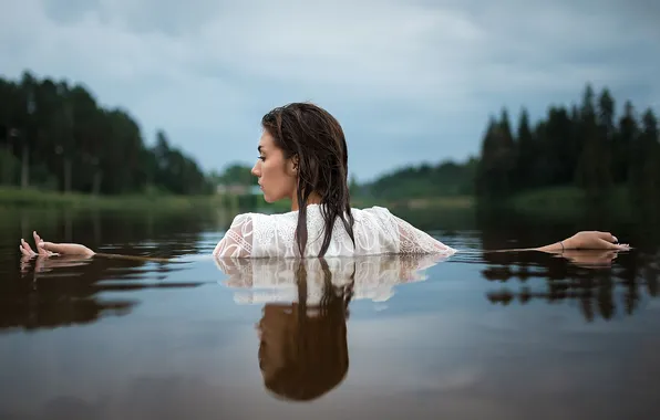 Lisa, photo shoot in the water, Evgeny Smolsky