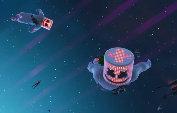 Space, smile, Fortnite