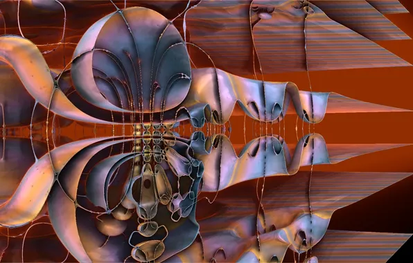Abstraction, background, color, form, Fractal