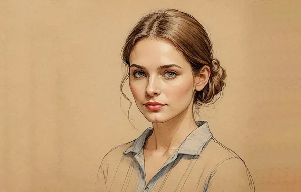 Picture girls, Minimalism, portrait
