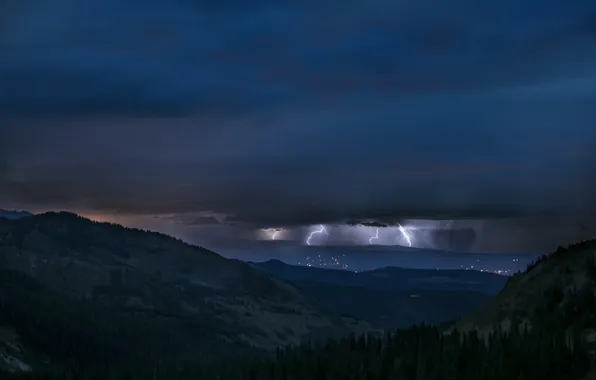 Picture Rocky Mountains, Thunderstorm, Colorado Nightmare, Capitol Peak